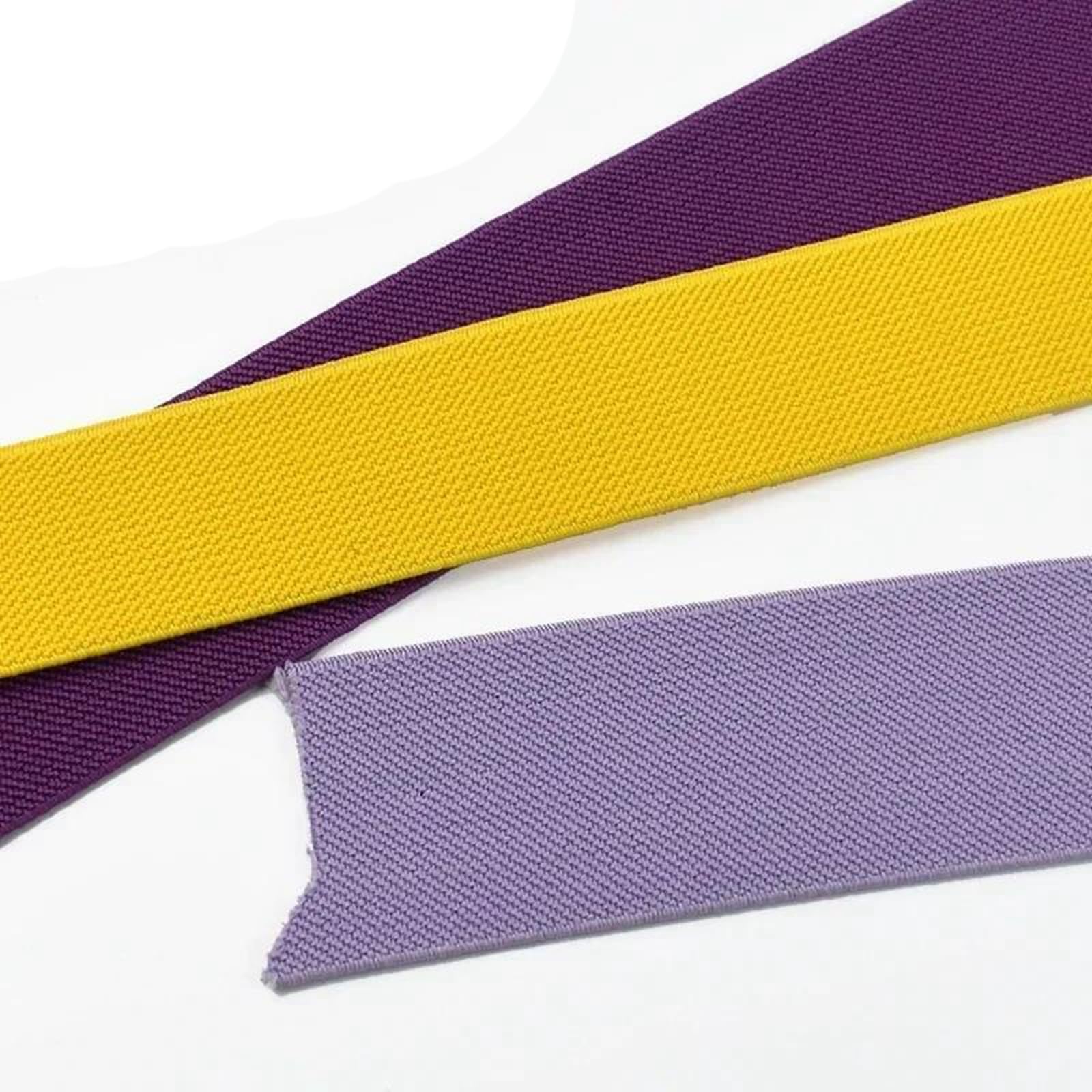 Bandas elásticas Banda elástica ancha y plana Banda elástica de 5 metros (20-50 mm) for coser pantalones, ropa interior, cinturilla, accesorios de bricolaje, color rojo, 25 mm(Schwarz,25mm)