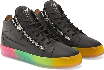Kriss Multicoloured Rubber Sole Mid-Top Men's Sneakers