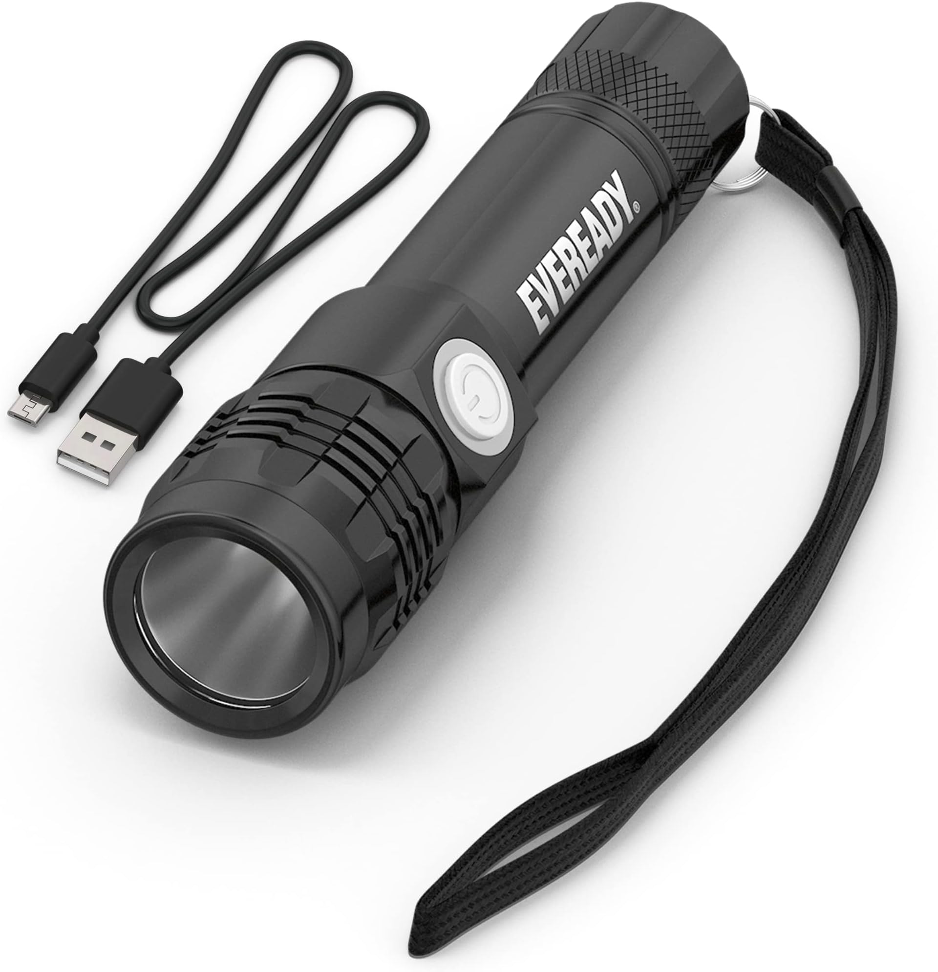 EVEREADY LED Tactical Flashlights, High Lumens Handheld Flashlight For Emergencies, Camping Gear, Survival, Hurricane, AAA Battery or Rechargeable Flashlight Option