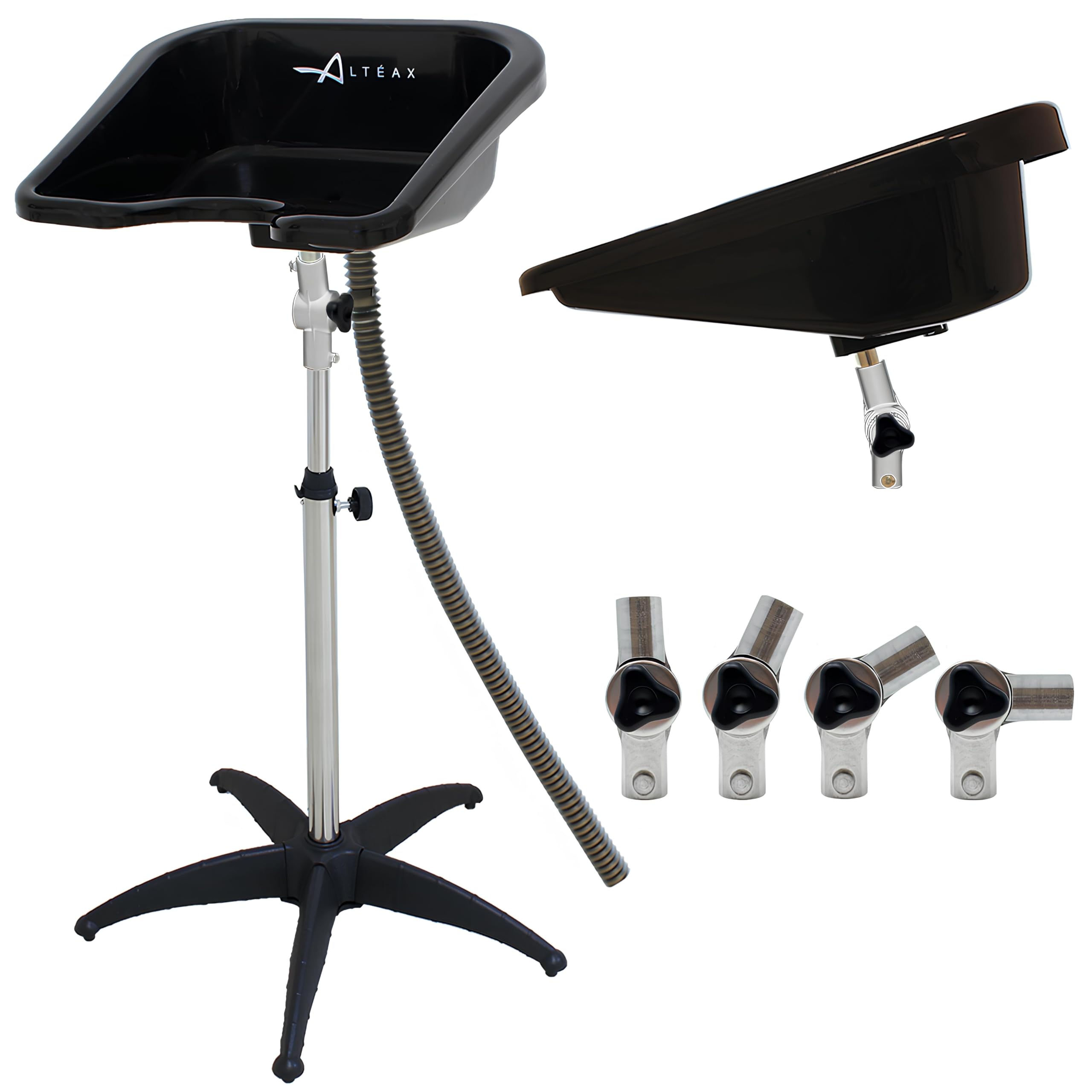 Altéax Lavatesta Portatile Per Parrucchieri Quadrato, Regolabile in Altezza e Inclinazione – Dal Design Ergonomico è Utilizzato Come Lavatesta per Disabili - Lavatesta Parrucchiera Professionali