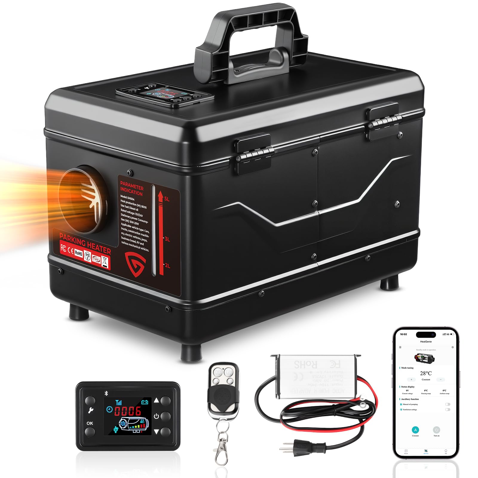GEARLASSO 8KW Protable Toolbox Diesel Heater