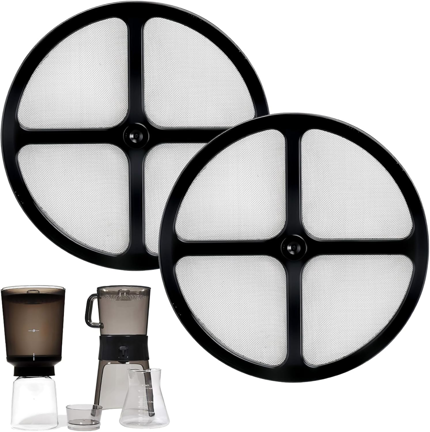 2 PCS Reusable Coffee Filters Compatible with OXO Cold Brew Coffee Maker & OXO Good Grips 32 Ounce Cold Brew Coffee Maker