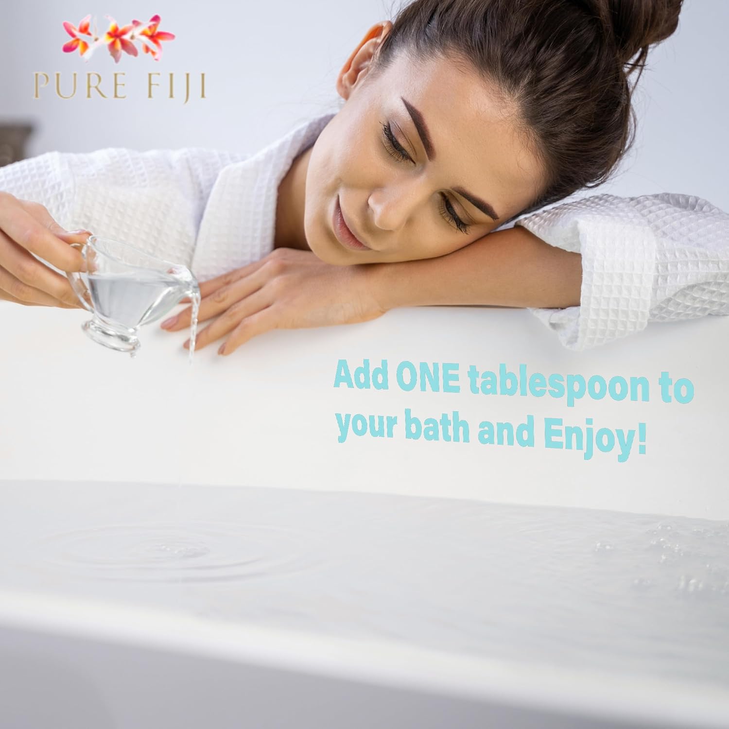 Pure Fiji Bath Oil, Conditioning Body Moisturizer with Natural Ingredients Bath Essential for Women Moisturizing Bath & Body Oil - Coconut (8oz/236ml) - Image 4