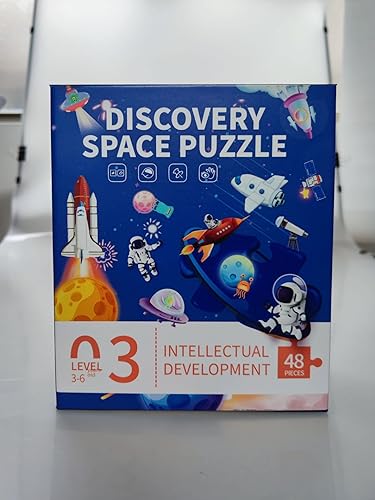 Miniatura 9 de Rompecabezas para niños de 3 a 5 y 48 piezas Discovery Universe Space Planet Jumbo Floor Puzzle para niños de 4 a 8 años de edad sistema solar de