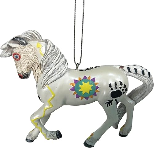 Enesco The Trail of Painted Ponies Tatanka Ska - Adorno colgante de 2.5 pulgadas, multicolor
