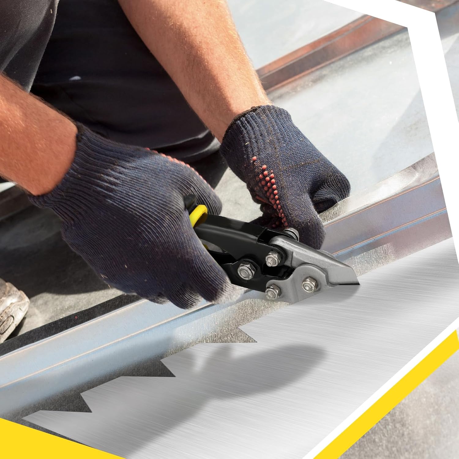 Sheet Metal Hand Notcher Sheet Metal V Notcher Tools Cuts 30 Degree V Notch Ductwork Notching Tool Tubing HVAC Tool for Ductwork Vinyl Siding and Seam Roofing
