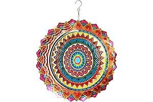 FONMY 12" Mandala Garden Wind Spinner