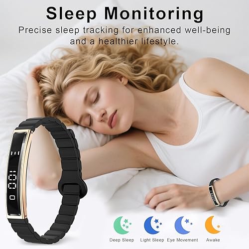 Miniatura 5 de Efolen Pulsera inteligente para mujer, pulsera inteligente ultraligera con frecuencia cardíaca, oxígeno en sangre, monitor de sueño, podómetro,