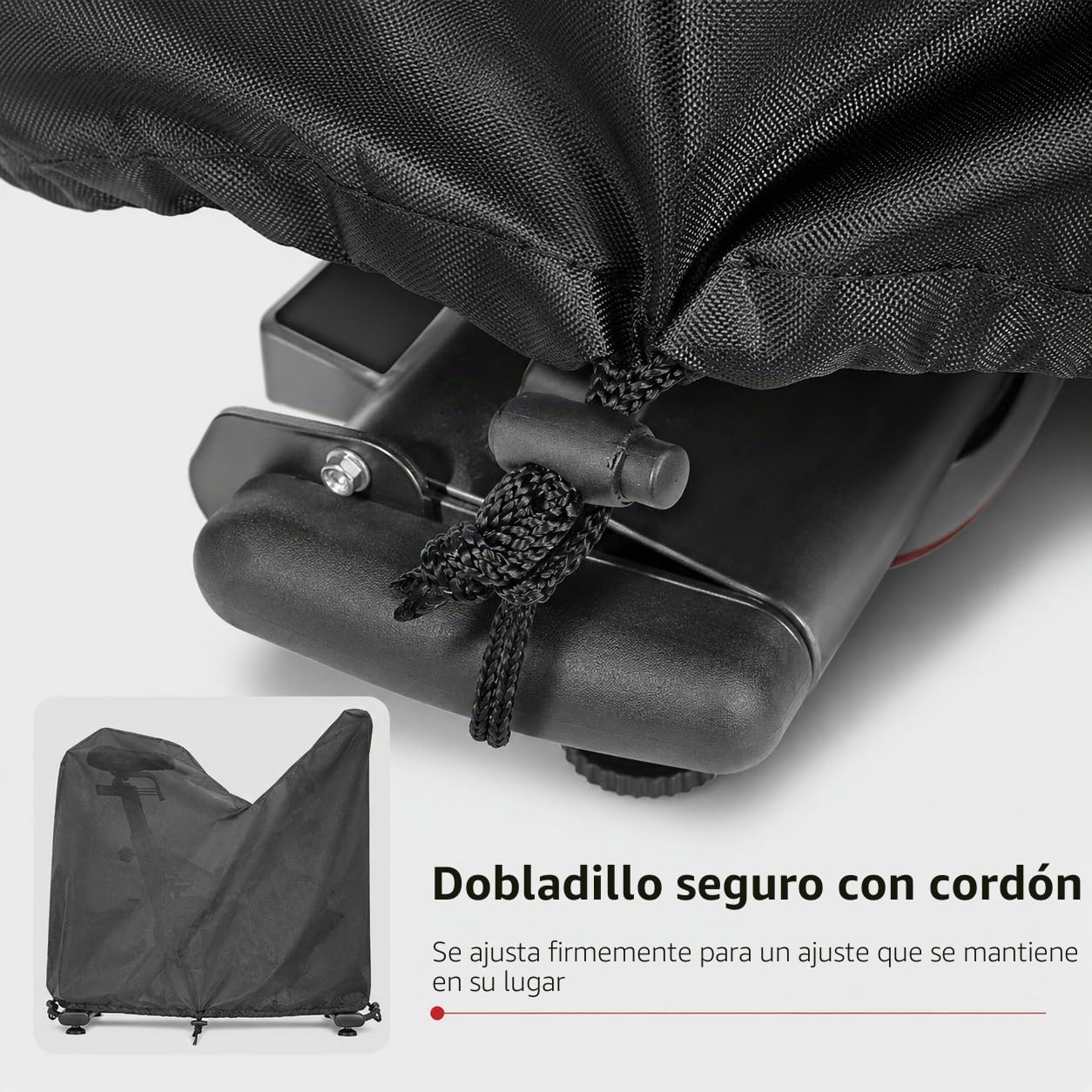 Katai - Funda para bicicleta estática para interior y exterior, impermeable, para bicicleta vertical, spin, peloton, con bolsa