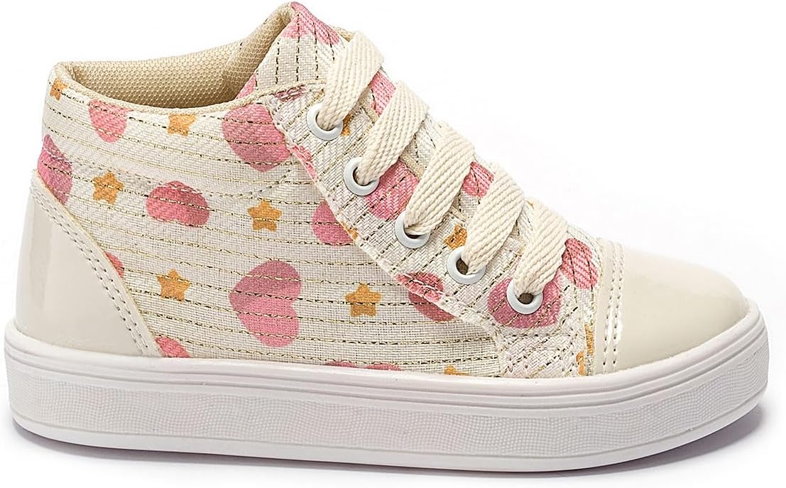 Tênis Feminino Infantil Tininha Cano Alto Botinha Confortável