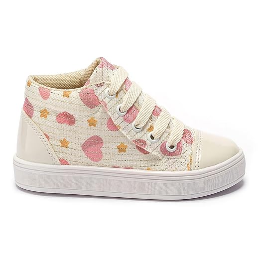 Tênis Feminino Infantil Tininha Cano Alto Botinha Confortável