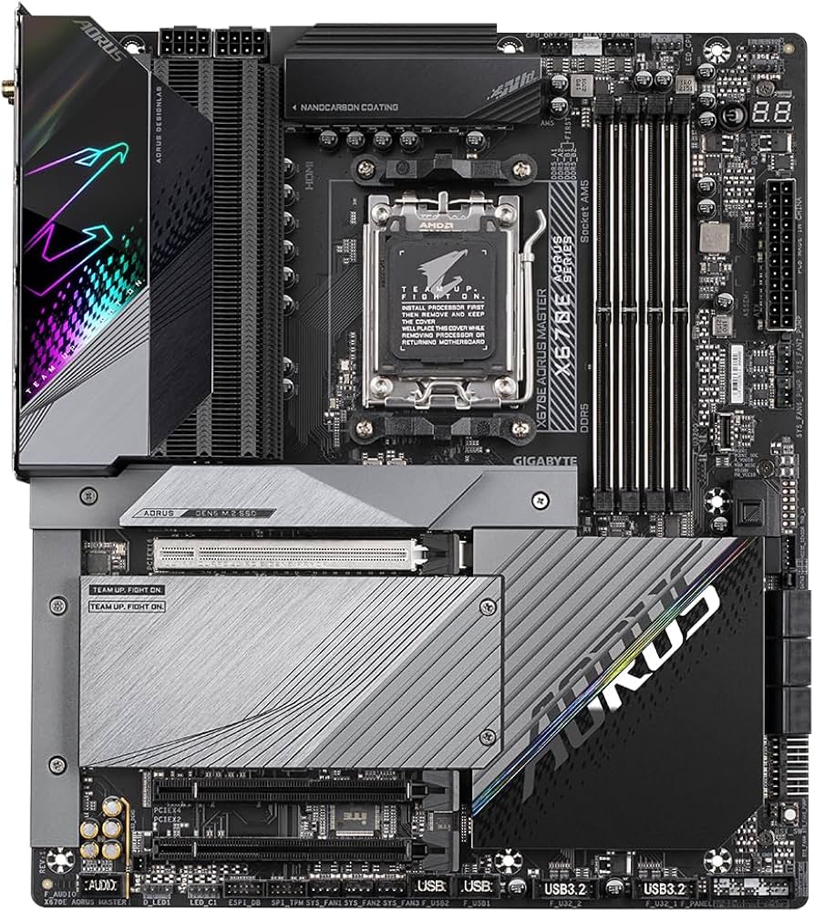 Amazon | GIGABYTE X670E AORUS Master AMD AM5 ATX マザーボード 4X