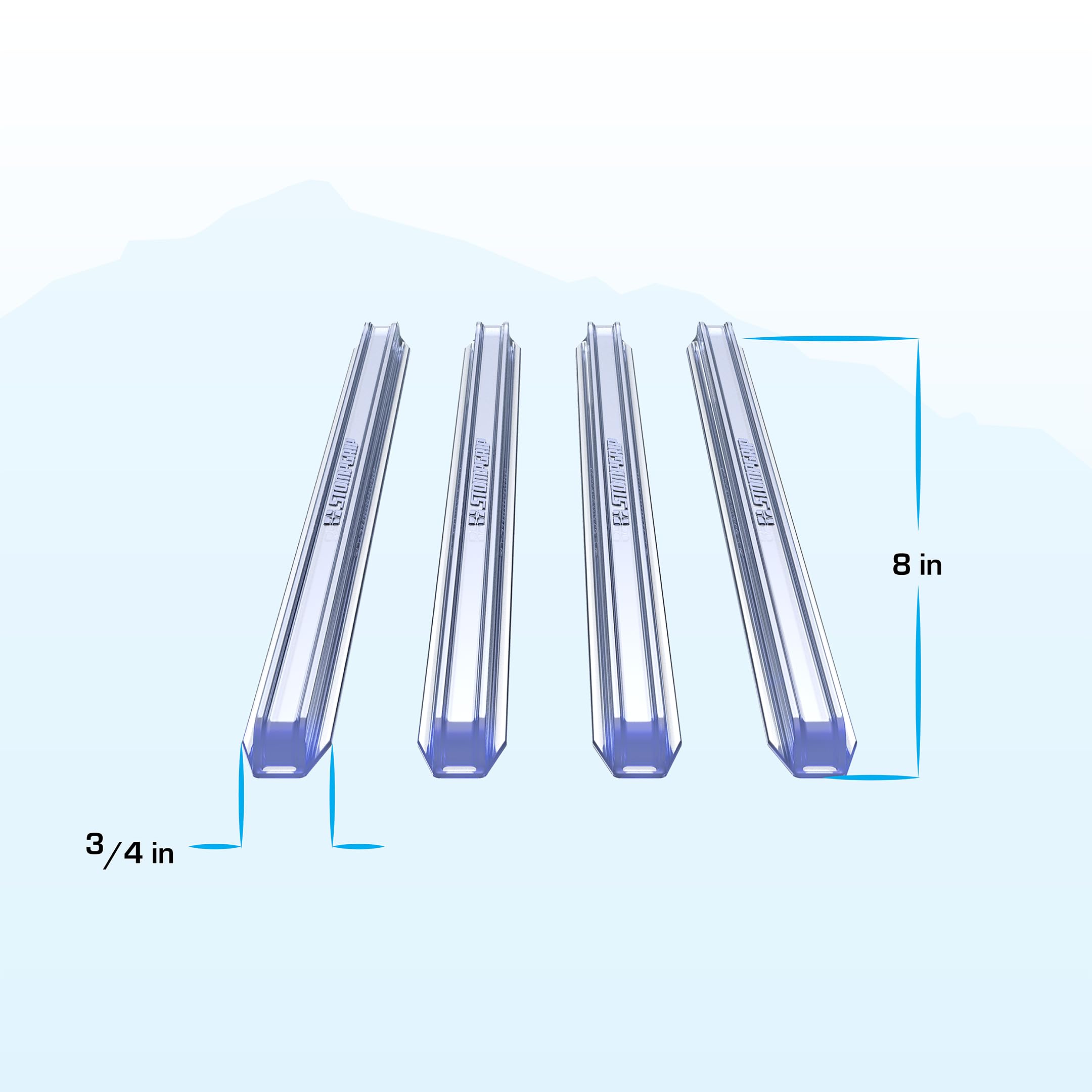 Stompgrip Premium Snowboard Stomp Pad | Grab Rails | Pro Collection | 3D Design | Clear