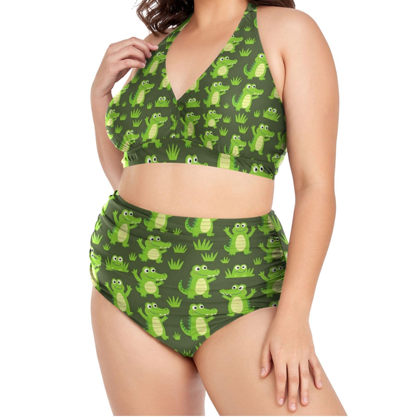 FRODOTGV Stroje kąpielowe damskie plus size L-4XL