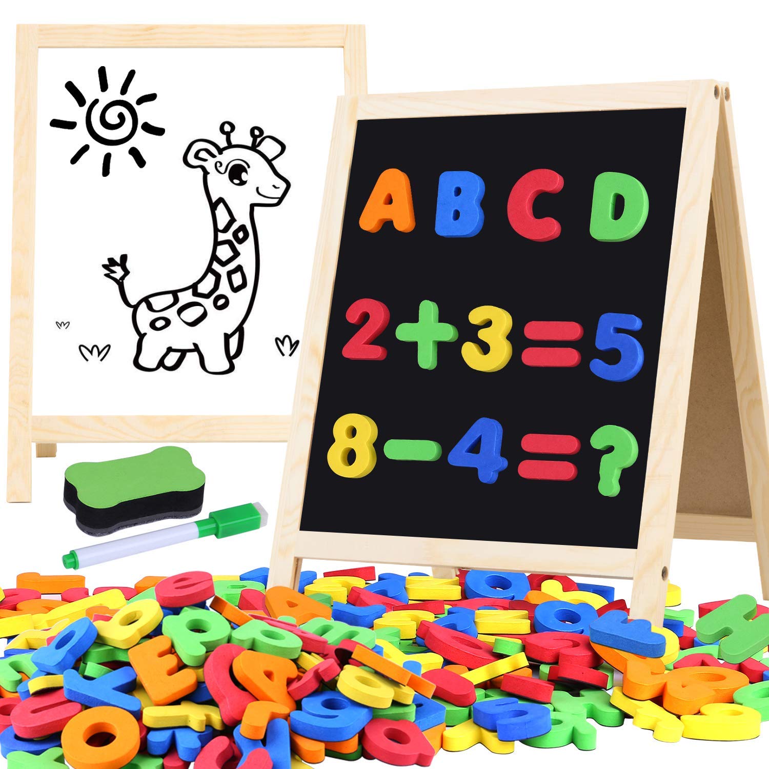 Buy Letters and Numbers for Toddlers with Easels, 133 Pcs ABC