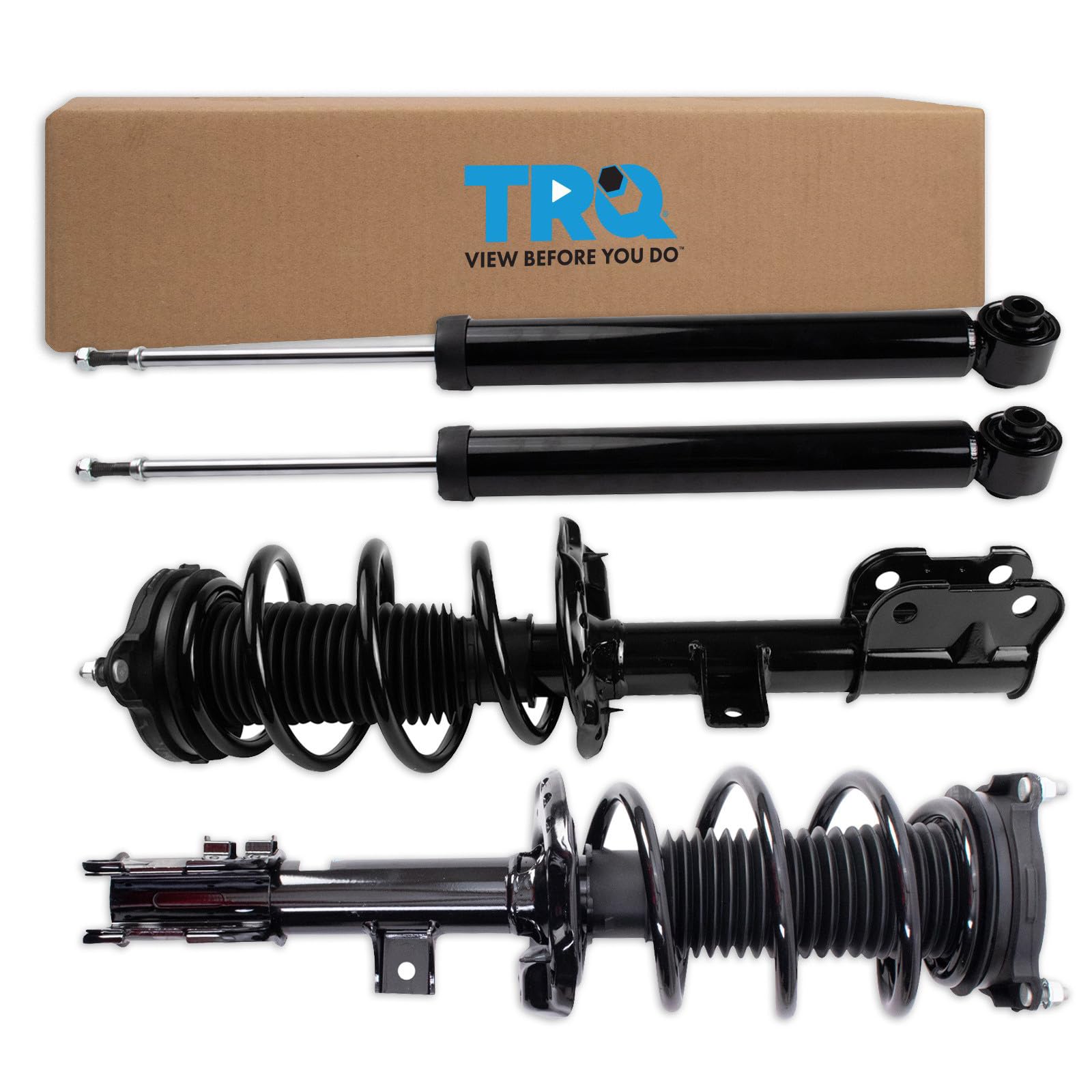 TRQ Front and Rear Complete Strut Assembly &amp; Shock Absorber Kit Complete Strut &amp; Coil Spring Assembly Compatible with 2016-2020 Kia Sorento