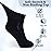 +MD Diabetic Socks for Men Women-6 Pairs Ankle Non-Binding Extra Wide, Seamless Circulator Socks for Edema 10-13 Black