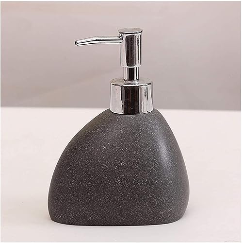 Miniatura 9 de Dispensador de jabón, botellas dispensadoras de jabón, estilo europeo creativo, botella de jabón exprimible de cerámica, retro, botella pequeña para