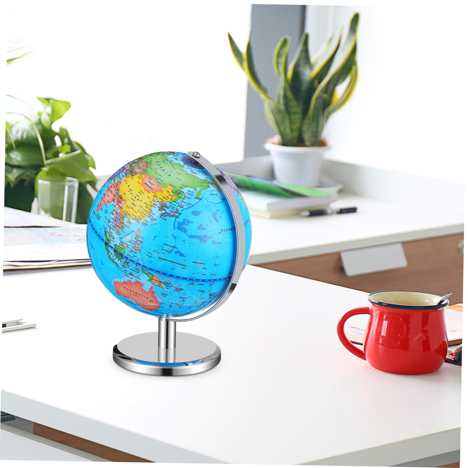 Globo Terráqueo Iluminado con Soporte Educativo para Niños