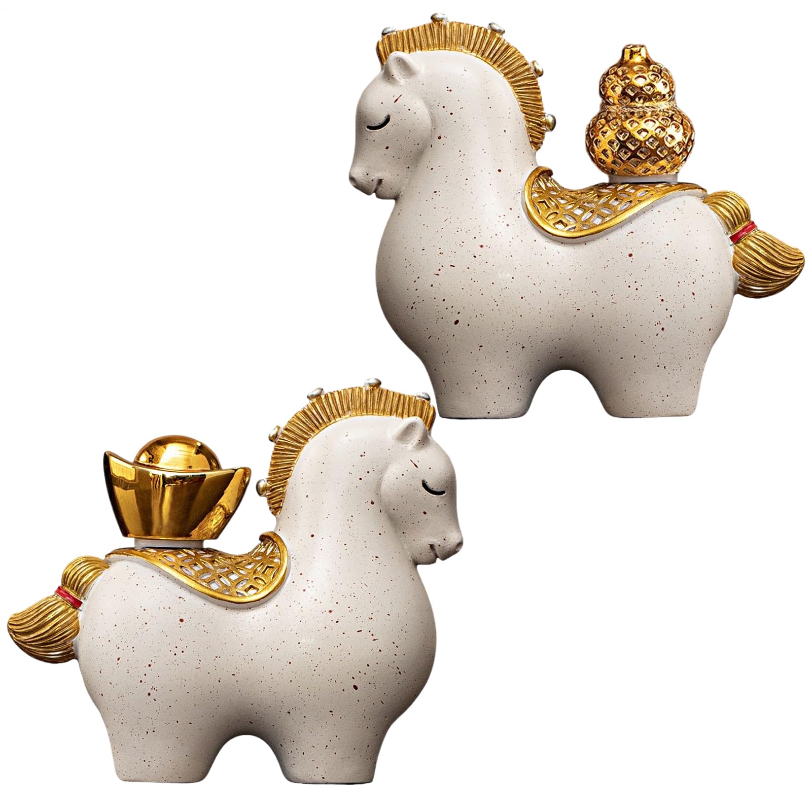 Statue de l'année du cheval 2026 : sublimez votre bibliothèque et salon