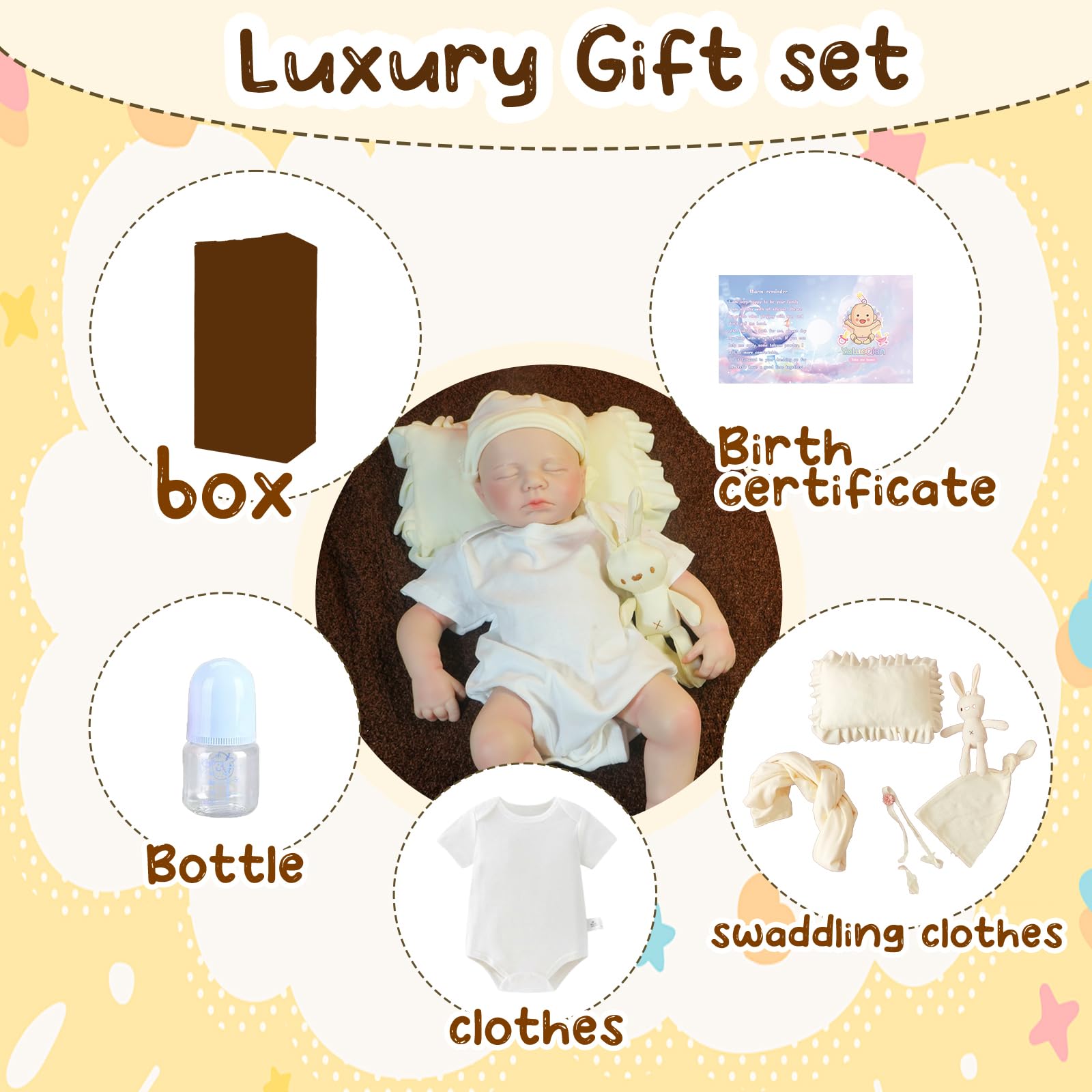 Reborn Baby Vollsilikon Junge 47 cm Realistische Reborn Baby Puppen Neugeborene Silikon Puppen