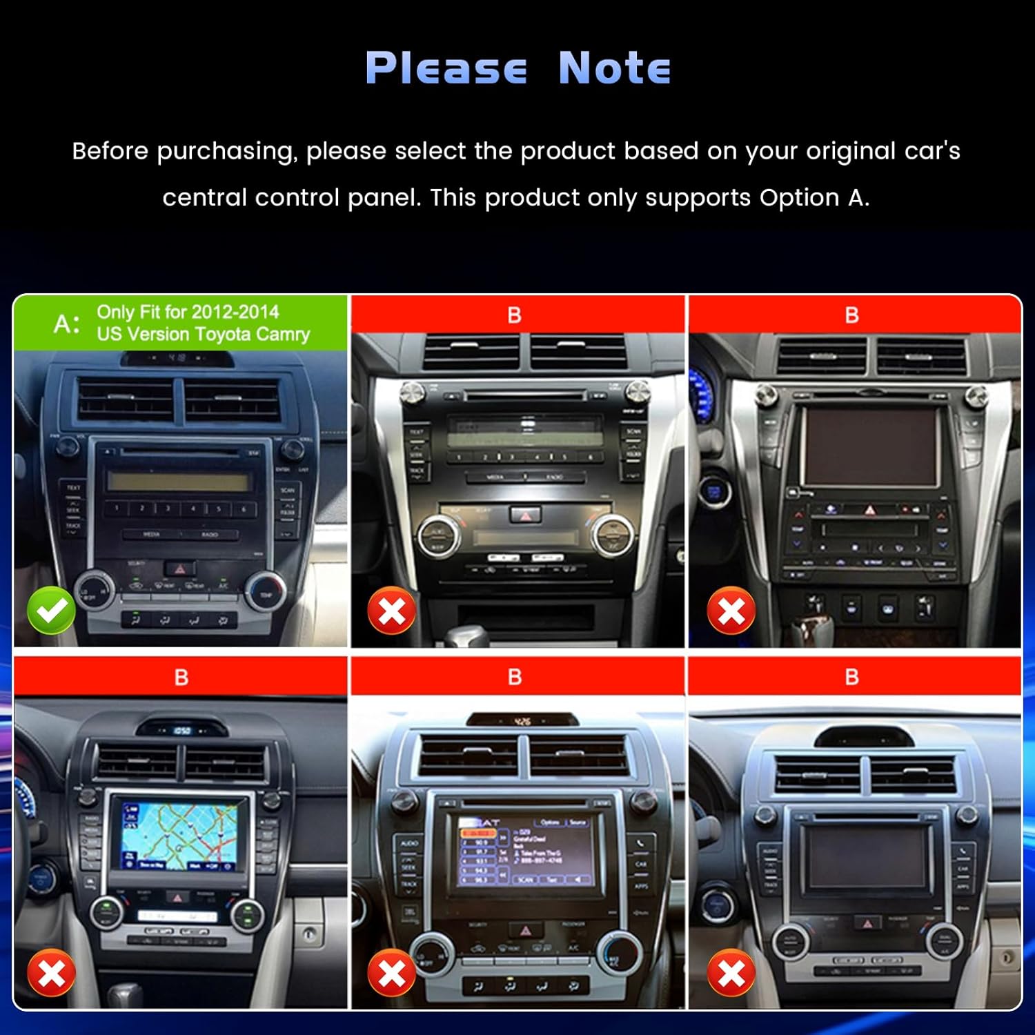 4+64G Car Stereo for Toyota Camry 2012 2013 2014,10.1 Inch in-Cell Android 15 Touchscreen Car Radio Wireless CarPlay 5G WiFi Android Auto GPS SWC FM RDS Bluetooth+Free AHD Cam