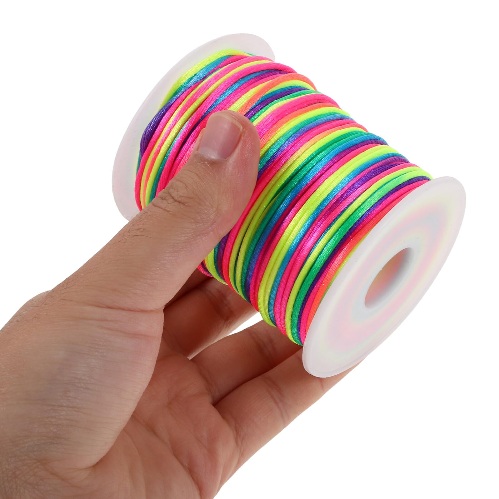 iplusmile 4rotoli Filo Cerato Spago per Braccialetti e Gioielli Fai da Te Cordino in Poliestere Cerato Resistente per Lavori Artigianali Intrecciatura e Creazioni di Collane