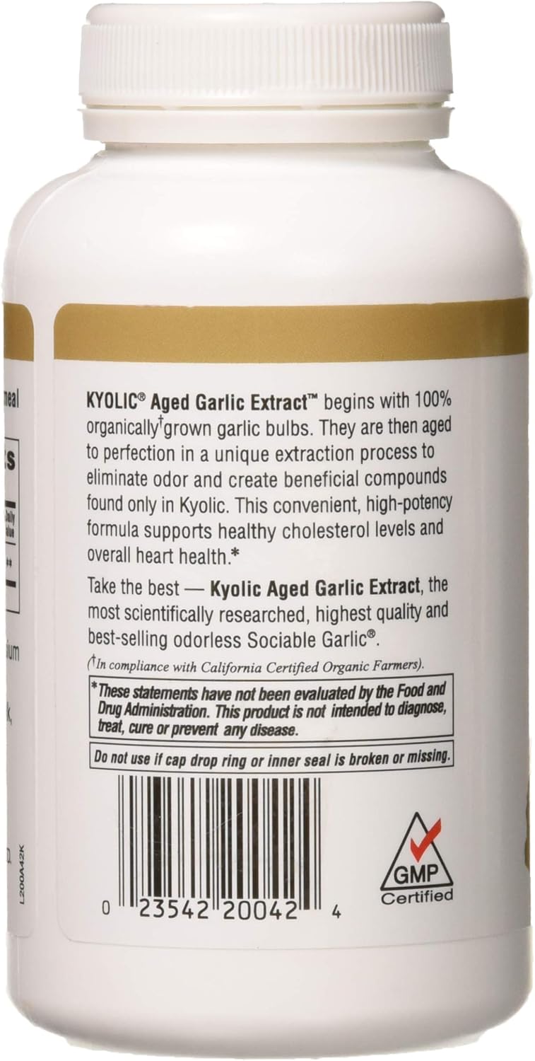 Kyolic Aged Garlic Extract Cardiovascular Extra Strength Reserve Capsules : Health & Household