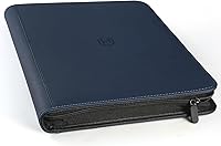 Vista 26 de Carpeta de Tarjetas de 4 Bolsillos con Cremallera, Libro Portatarjetas de 288 Bolsillos, Carpeta con Cremallera de Cubierta de PU Premium, Carpeta