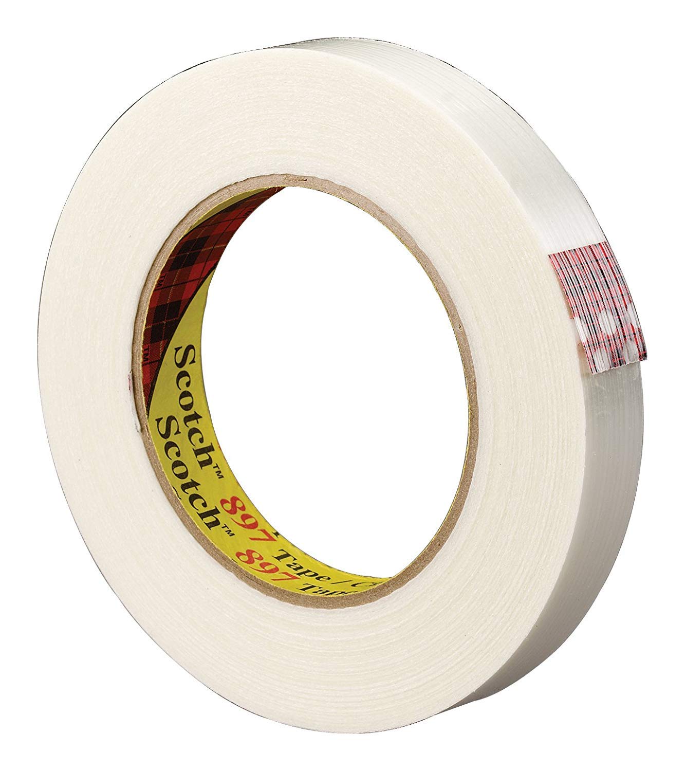 Scotch 3M™ 897 Strapping Tape, 6.0 Mil, 3/4" x 60 yds, Clear, 48/Case, 3M Stock# 7000123441