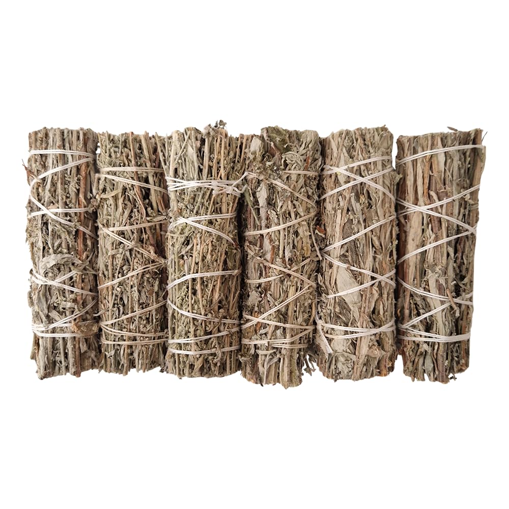 Smudge Stick, Mugwort 4", Pack of 6
