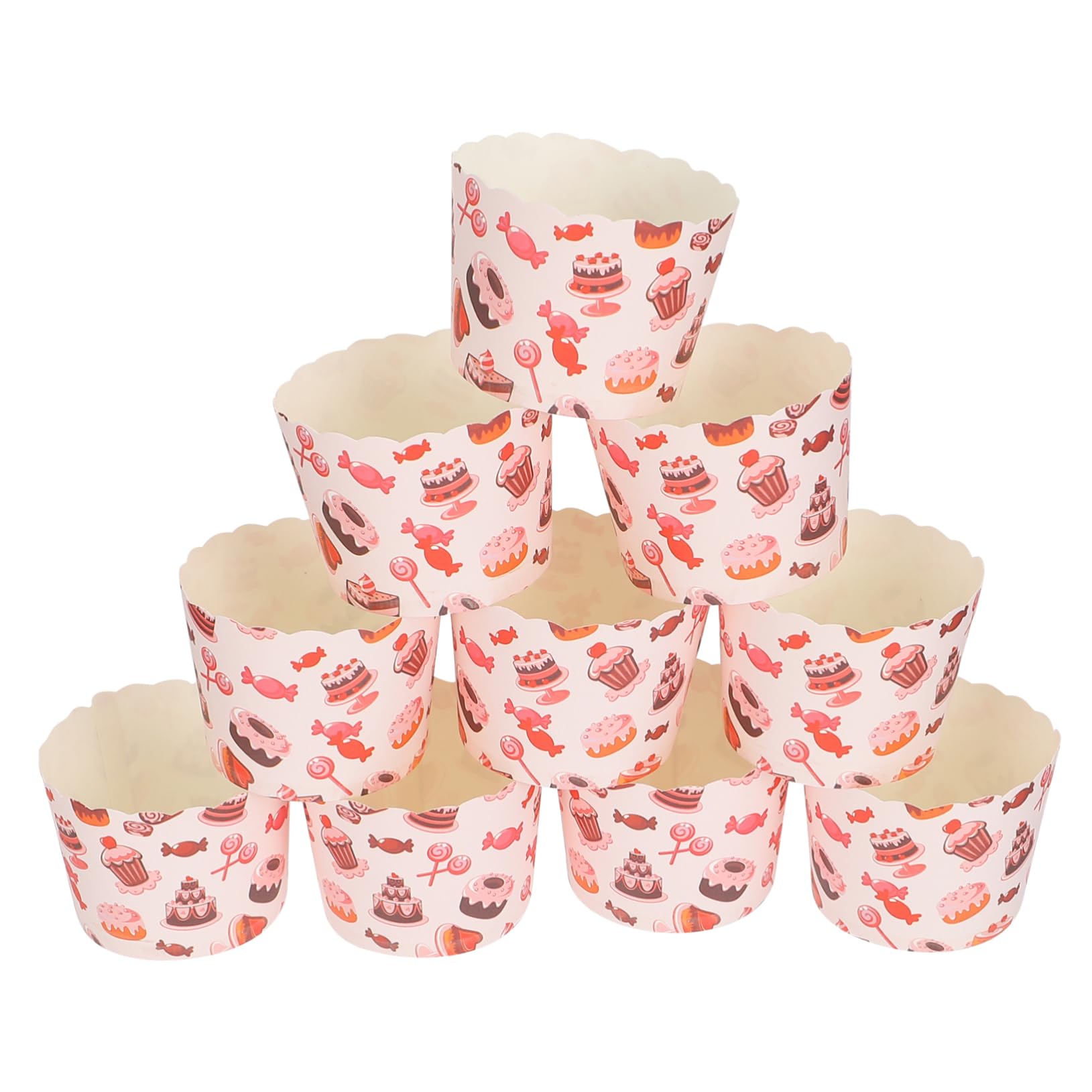 200 Piezas Moldes de Papel para Cupcakes, Tazas para Muffins, Porta Pasteles de Papel Desechables para Hornear, Fiestas, Bodas y Celebraciones Estilo Aleatorio