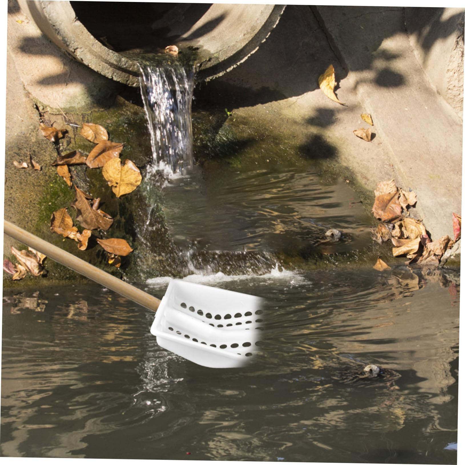 Kunststoff Siebschaufel Abwasserschaufel Mit Löchern Schlammschaufel Für Abflussreinigung Kanalreinigung Ergonomischer Griff Langlebig