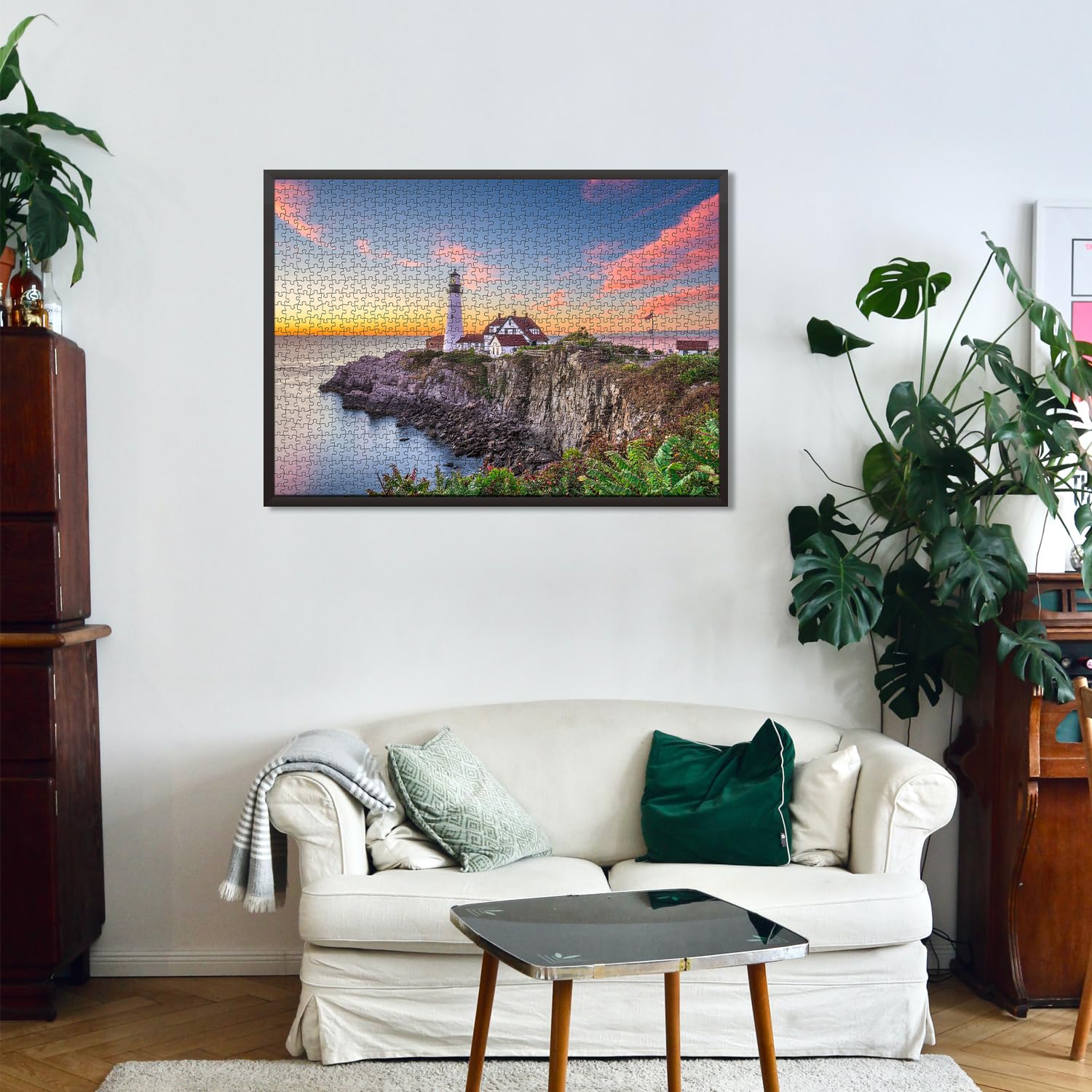 Portland Lighthouse Puzzles for Adults 1000 Pieces, Beach Landscape Nature Puzzle as Lighthouse Decor, Maine Jigsaw Puzzles Scenery - Image 6