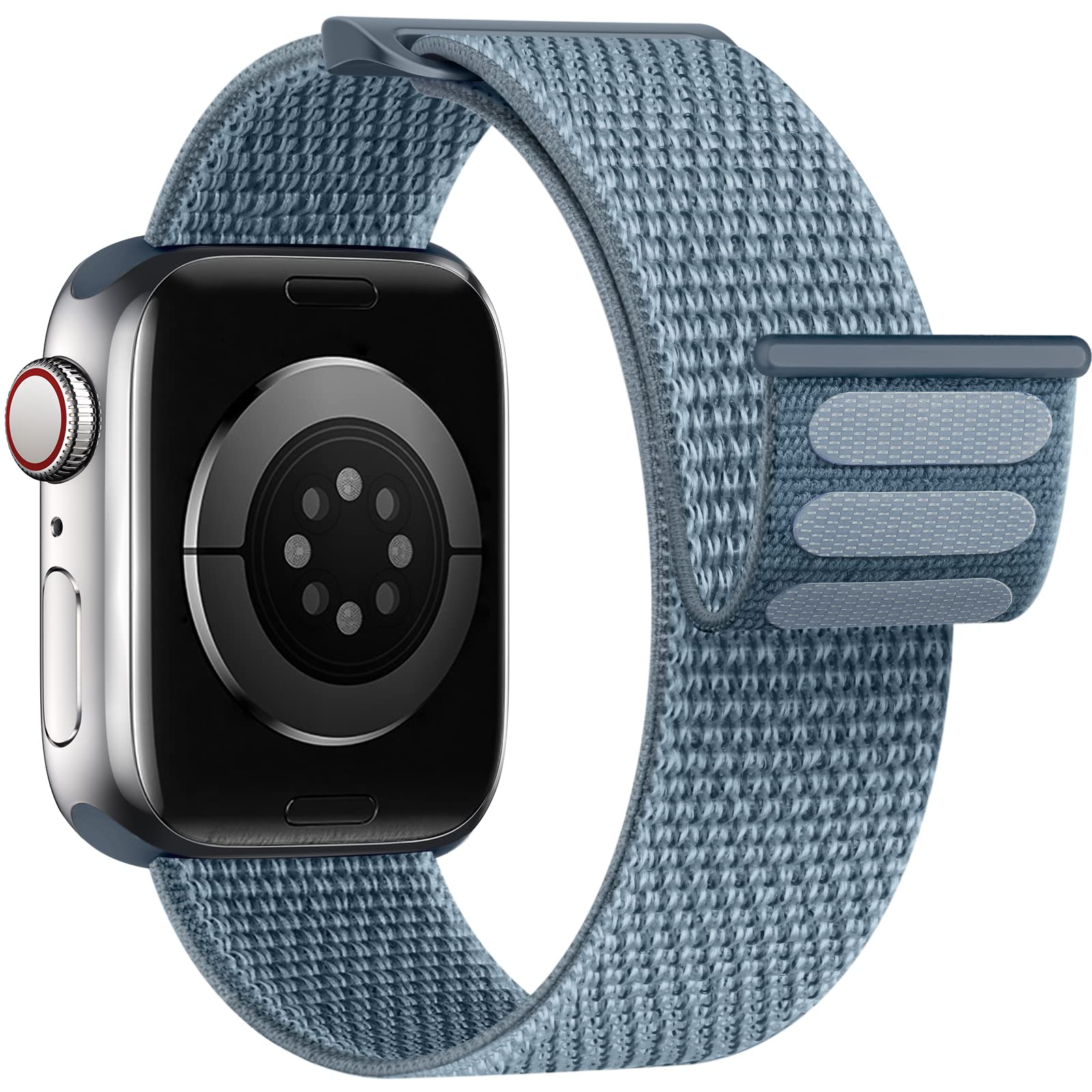 Yoohoo Nylon Straps Compatible with Apple Watch Straps 44mm 45mm 46mm 49mm 42mm(Series 3/2/1)Women Men,Upgraded Soft Nylon Replacement Bands for iWatch Series 11 10 9 8 7 6 5 4 3 2 1 SE3 Ultra3/Black — view 41