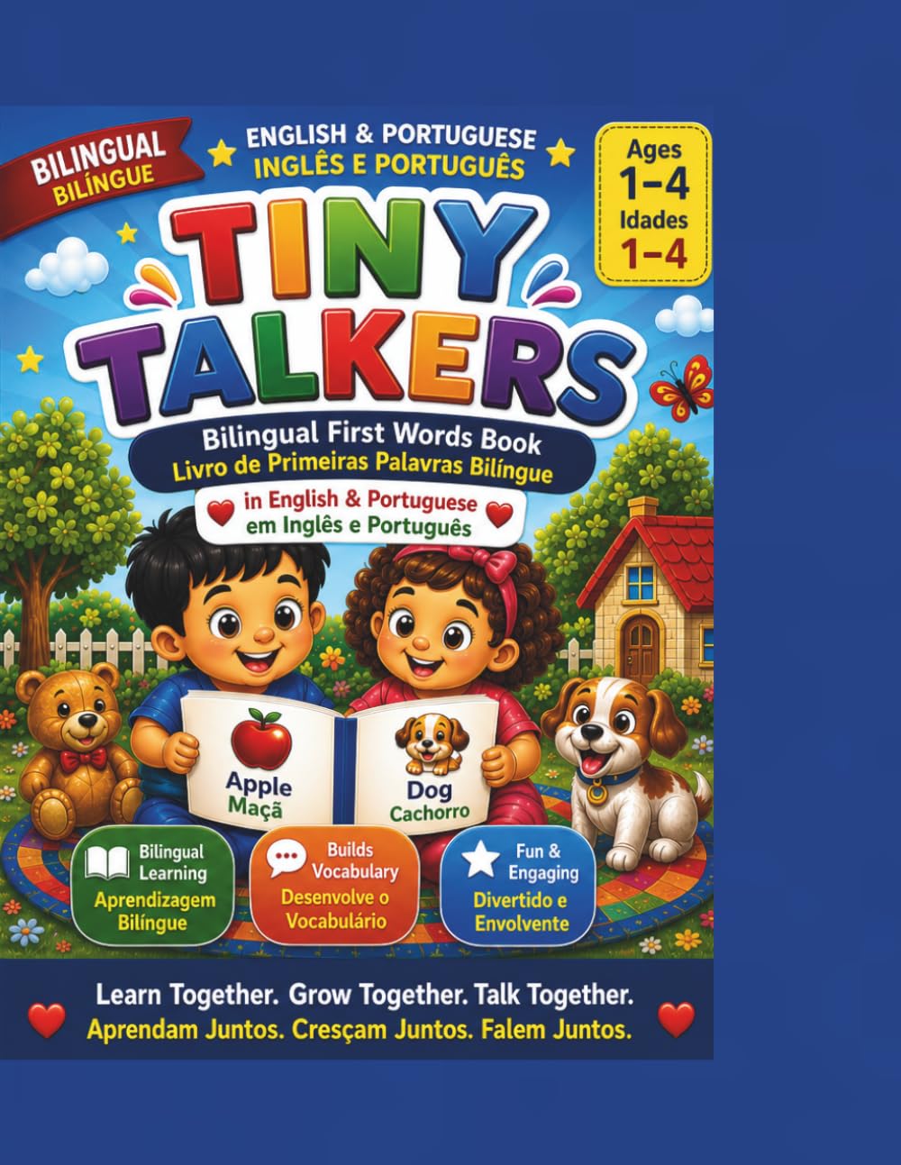 Tiny Talkers: My First Portuguese – English Words: A Bilingual First Words Picture Book for Toddlers Ages 1–4 | Colors, Animals & Everyday Vocabulary