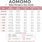 AOMOMO Unisex-Baby J'aime maman J'adore papa Bodysuit Jumelles paquet de 2