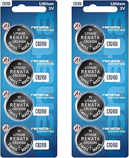 Renata CR2450N Batteries - 3V Lithium Coin Cell 2450 Battery (8 Count)