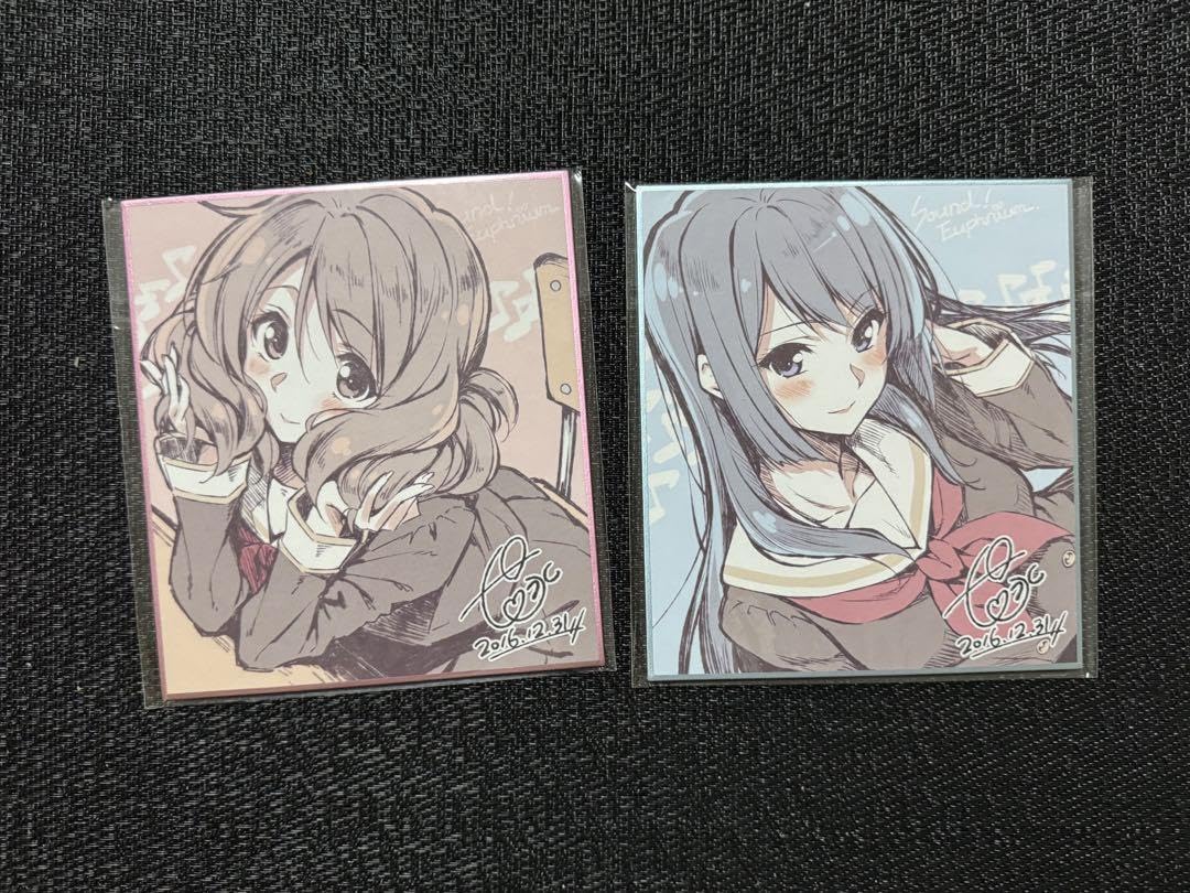 Amazon.co.jp: 響けユーフォニアムミニ色紙 高坂麗奈 黄前久美子