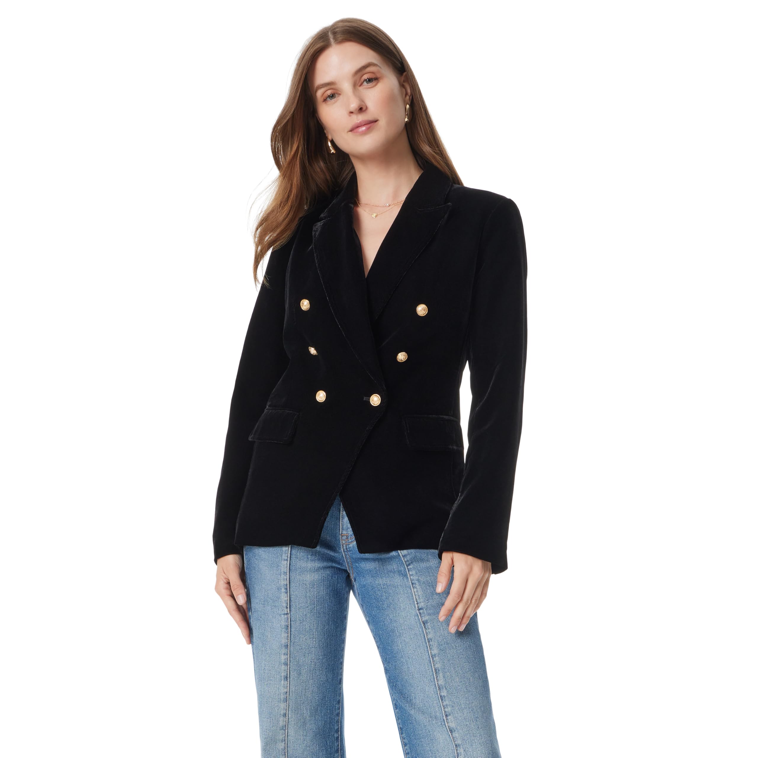 Sam Edelman Womens Imogen Double Breasted Blazer Standard