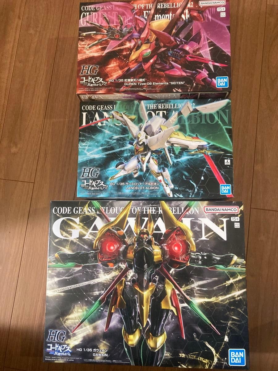 HG コードギアスガウェインランスロット紅蓮聖天八極式3点セット