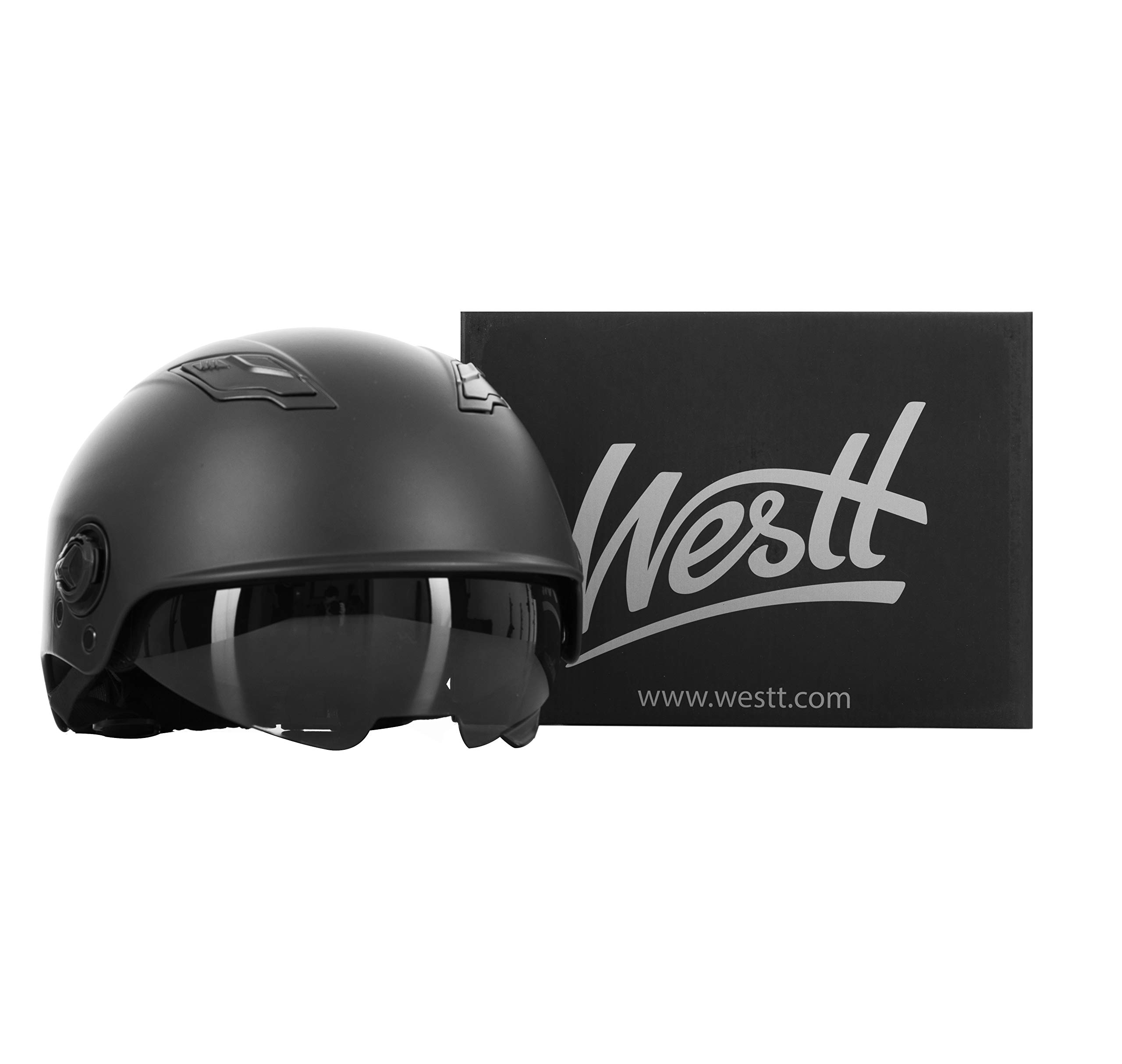 WESTT Escape I Casco da skateboard con visiera solare I Casco da skateboard leggero I Casco da BMX e bici I Casco Inliner I Uomo e donna con cinturino regolabile