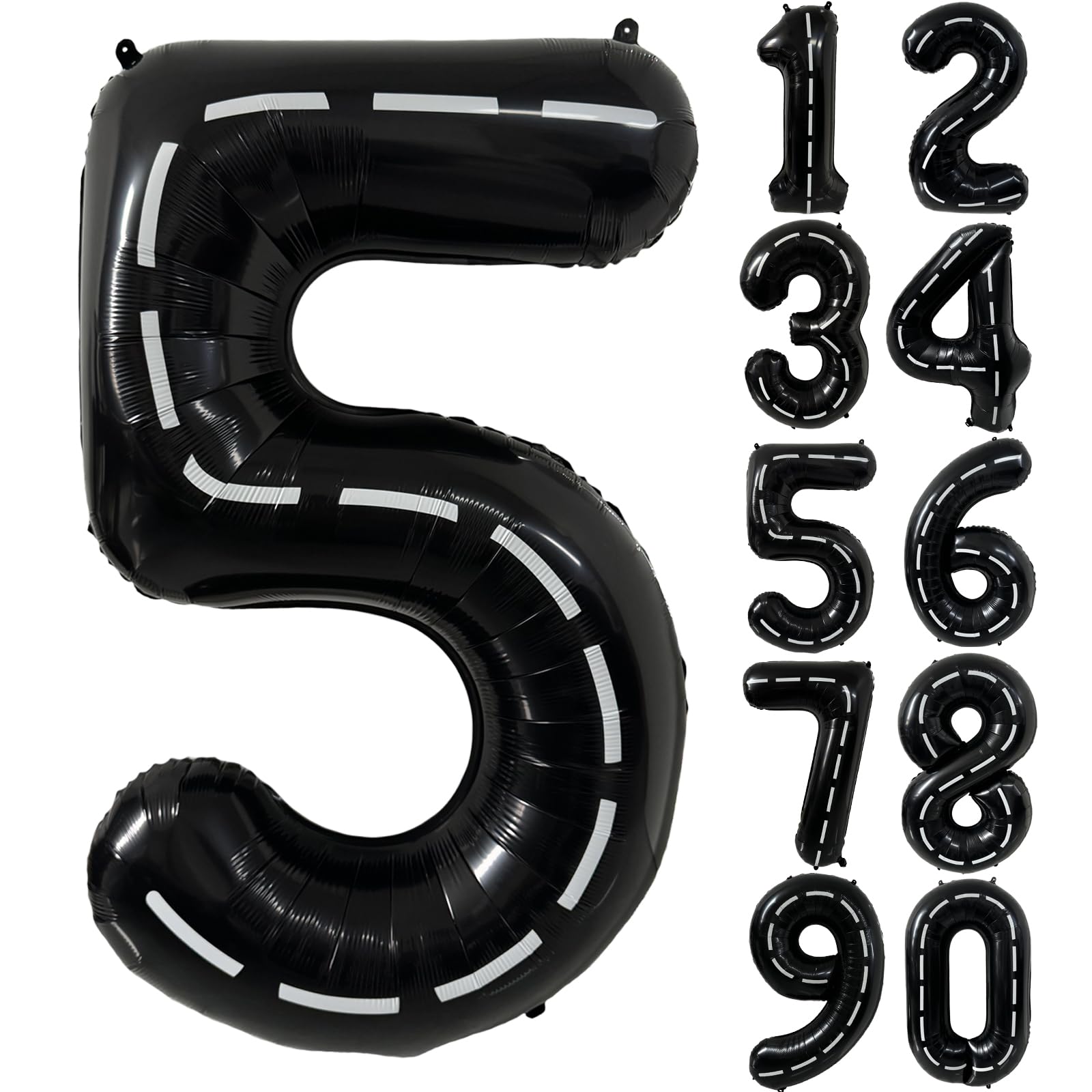 Red 0 balloon 40 Inch Giant Helium Foil Number 0 to 9 Red Balloon Birthday Wedding Party Digital Decorations (Number 0) — view 31