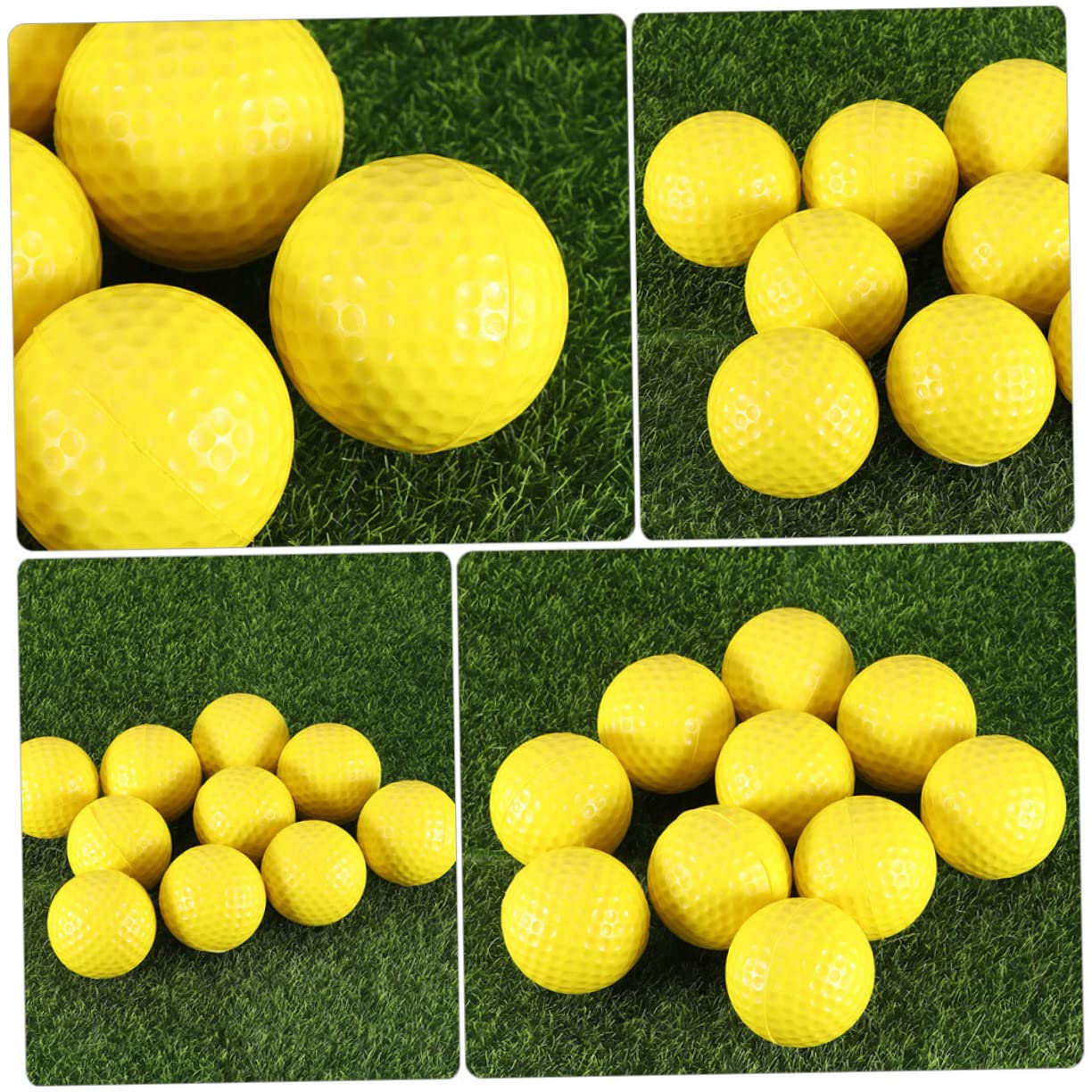 BESTonZON Golf Trainingsbälle Schaumstoff Für Indoor Training Gelb Für Golf Übungen Kleinem Und Einfach Zu Transportieren