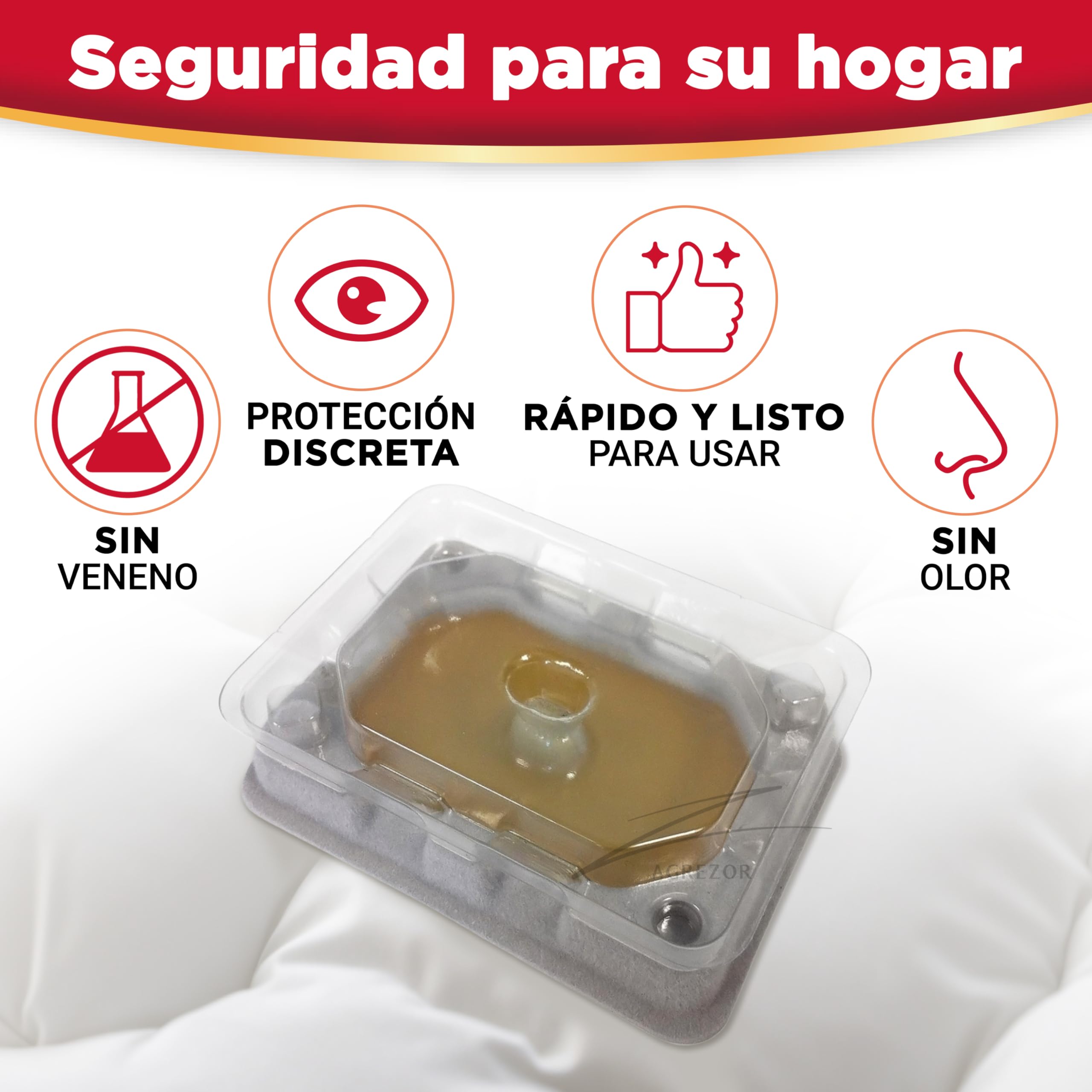 Catchmaster Monitor Biodegradable contra Chinches - Prevención y Remedio Único - 4 Unidades de 7 cm x 5 cm