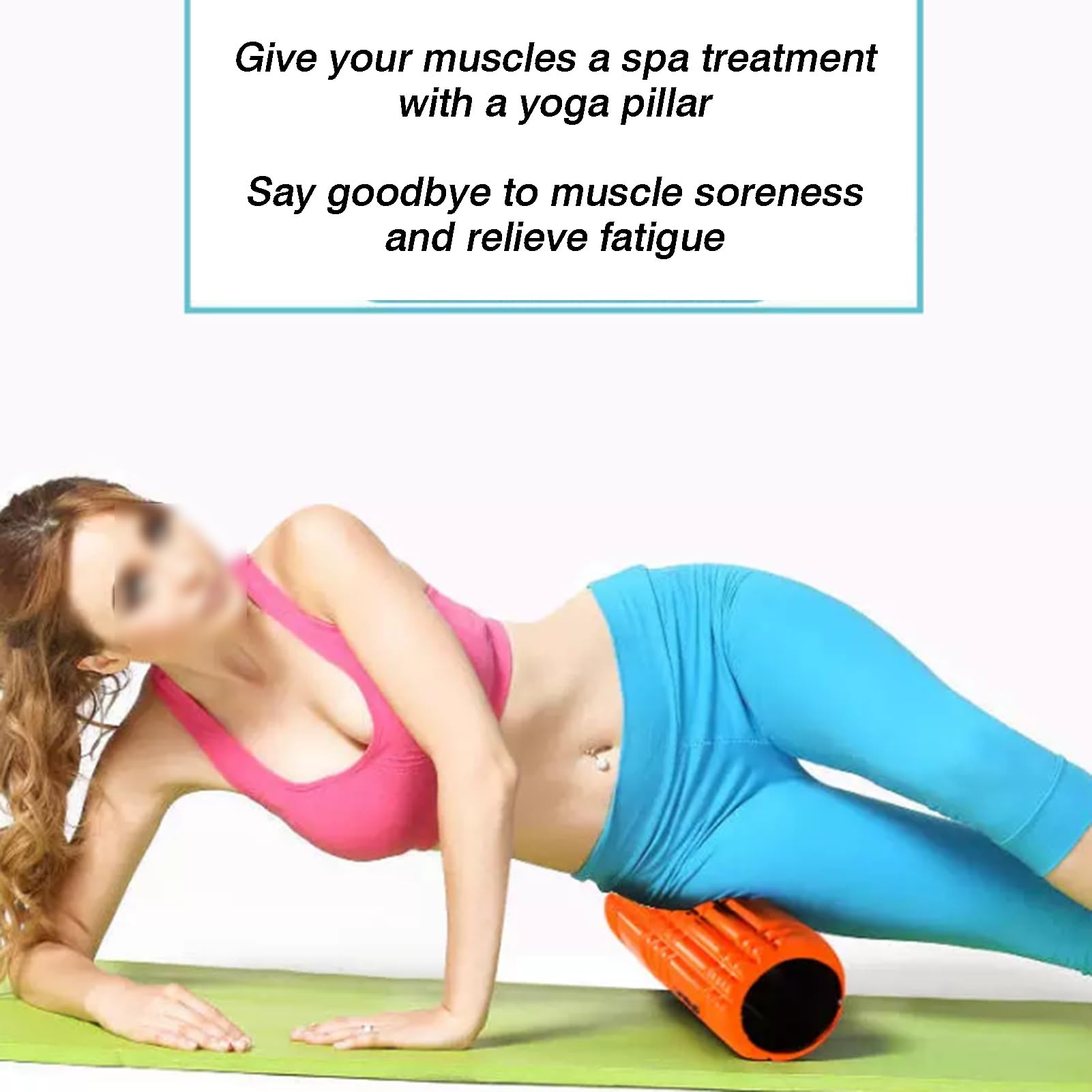 Rouleau En Mousse Creuse EVA, De Colonne Yoga For Relaxation Musculaire