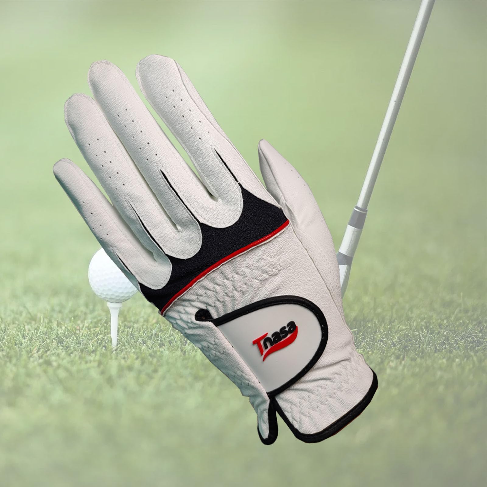 Confezione da 3 guanti da golf da uomo per destrorsi, in pelle di alta qualità, super morbidi al tatto, indossati sulla mano sinistra