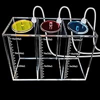 Vista 1 de Cubo de srorage líquido hecho de acrílico, contenedor de dosificación de depósito, accesorios de bomba de aire para acuarios, dosificación