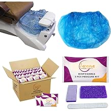Disposable Pedicure Kit 3-in-1 + Pedicure Liner, Nail File 100/180 Grit, Buffer & Pumice for Spa Disposable Pedicure Kit 3 in 1 and Liner, Each 10 Counts