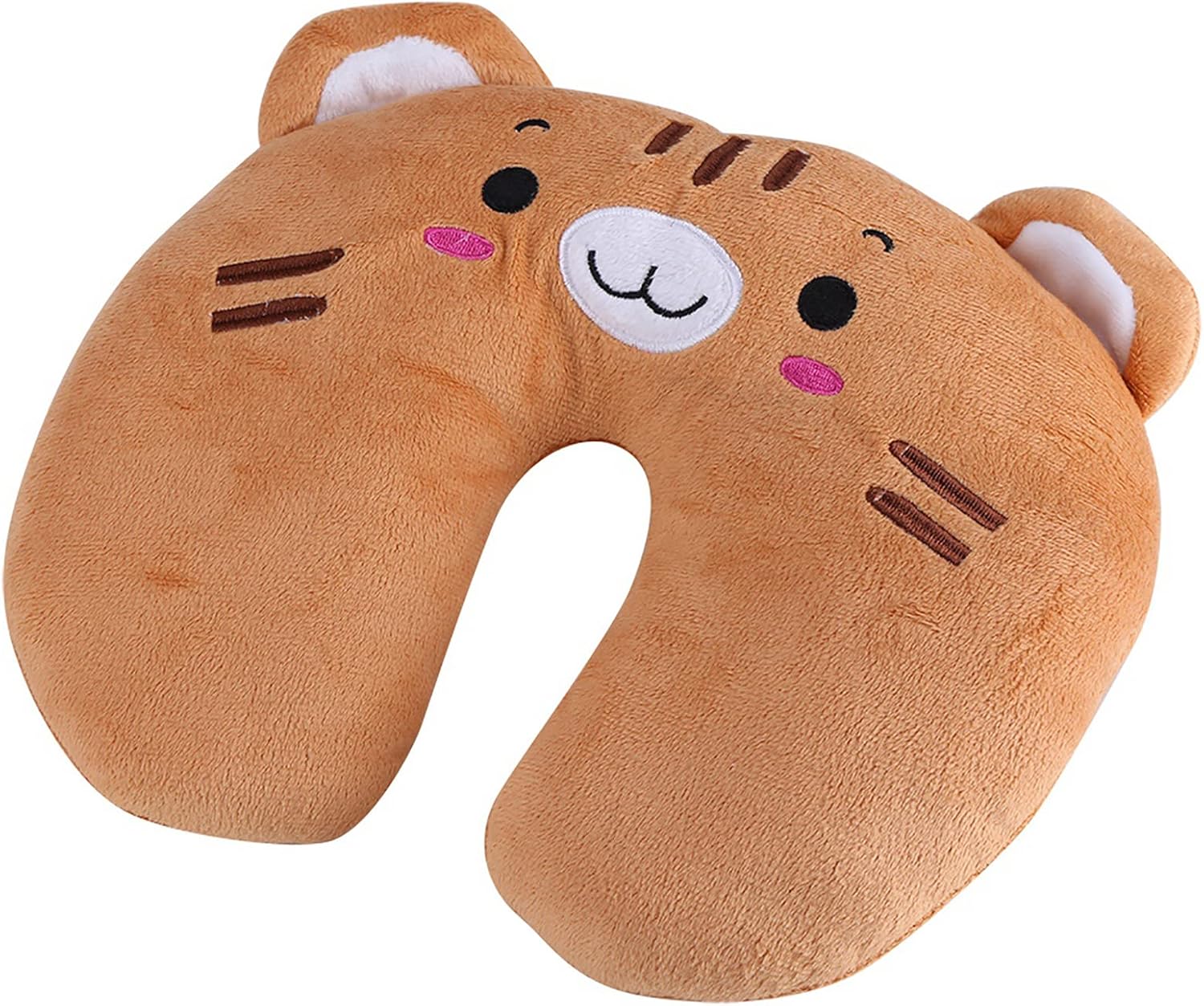TOUISEDGI Kids Travel Pillow for Airplane Car Seat, Cute Animal Travel Neck PP Cotton Pillow Soft U Shaped Car Head Rest Toy Cushion, Chin Support Pillow(tiger) TOUISEDGI Kids Travel Pillow for Airplane Car Seat, Cute Animal Travel Neck PP Cotton Pillow Soft U Shaped Car Head Rest Toy Cushion, Chin Support Pillow(tiger)